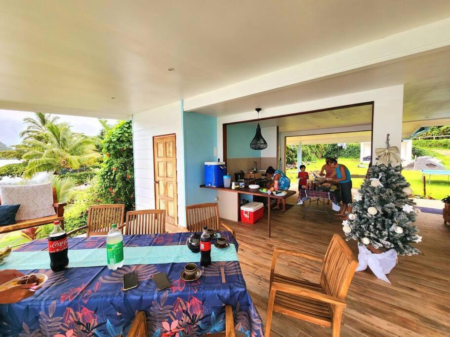 Duplex En Bord De Mer Fare Tahitea Pension Taputapuapea Ngoại thất bức ảnh