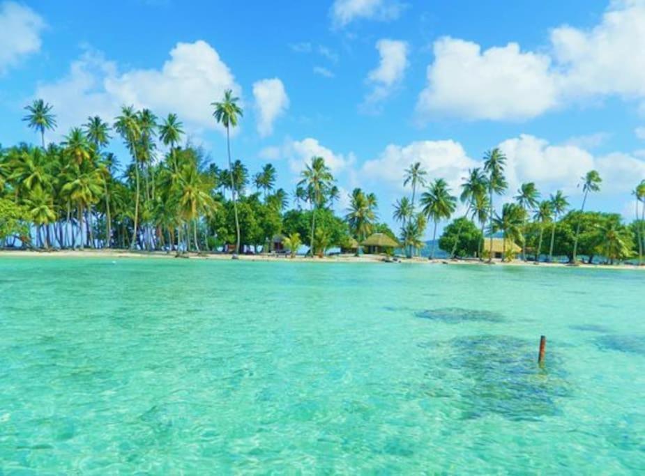 Duplex En Bord De Mer Fare Tahitea Pension Taputapuapea Ngoại thất bức ảnh