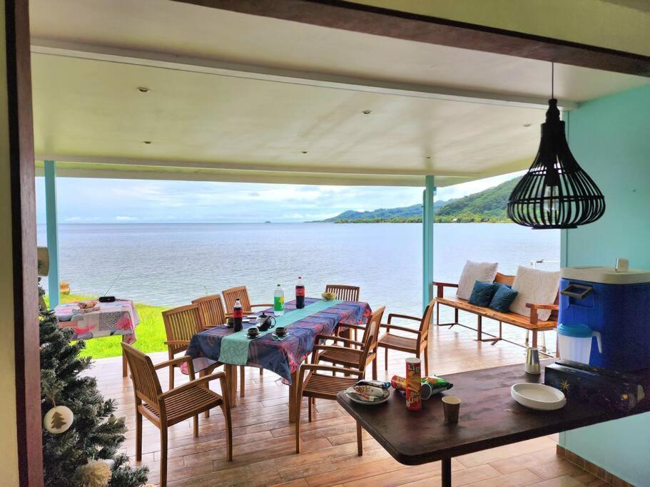 Duplex En Bord De Mer Fare Tahitea Pension Taputapuapea Ngoại thất bức ảnh